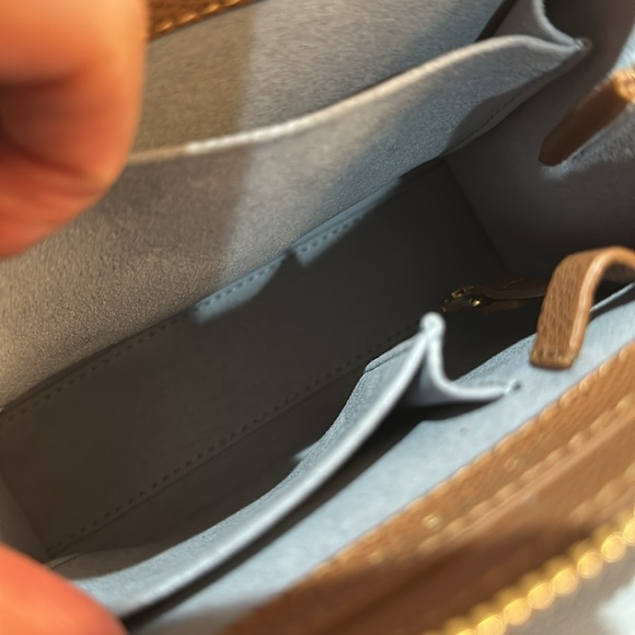 Senreve Mini Alunna Bag | Pebbled - Chestnut / Gold - Picture 6 of 7